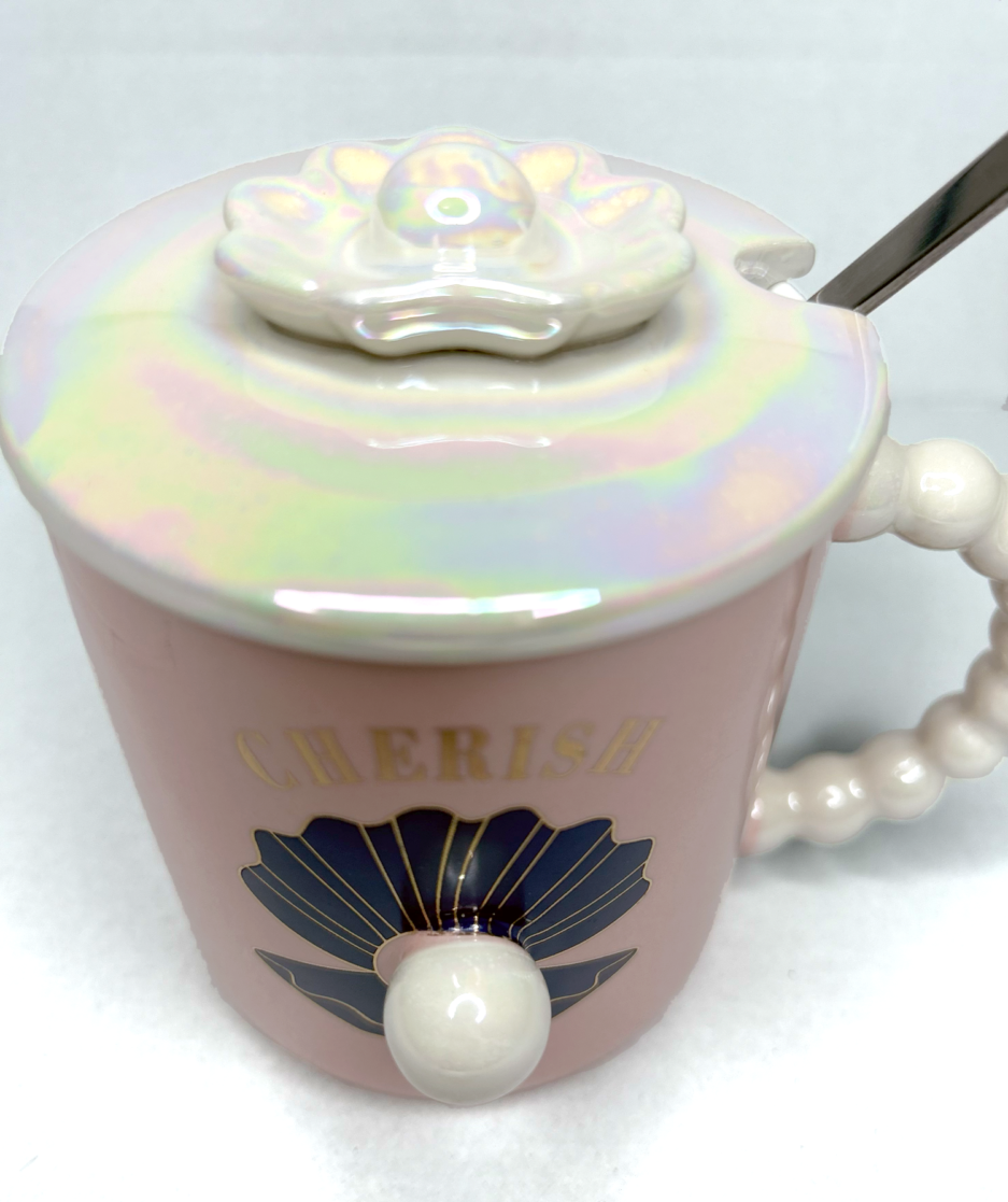 Mermaid Shell & Pearl Mug - Mermaidery.com