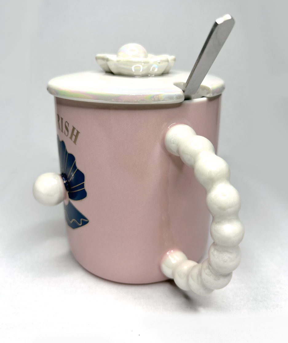 Mermaid Shell & Pearl Mug - Mermaidery.com