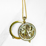 Mermaid Magnifying Glass Pendant Necklace